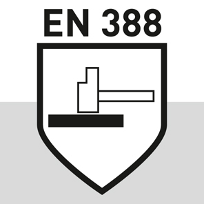 TRIUSO Feinstrickhandschuh EN388, Polyamid-Trägergewebe, Größe: 9