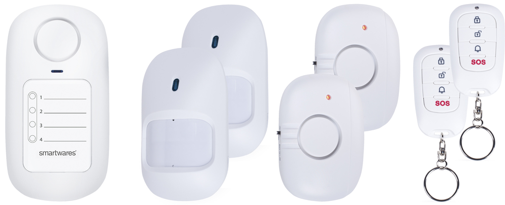 Smartwares 10.023.75 Drahtloses Mini-Alarm-Set