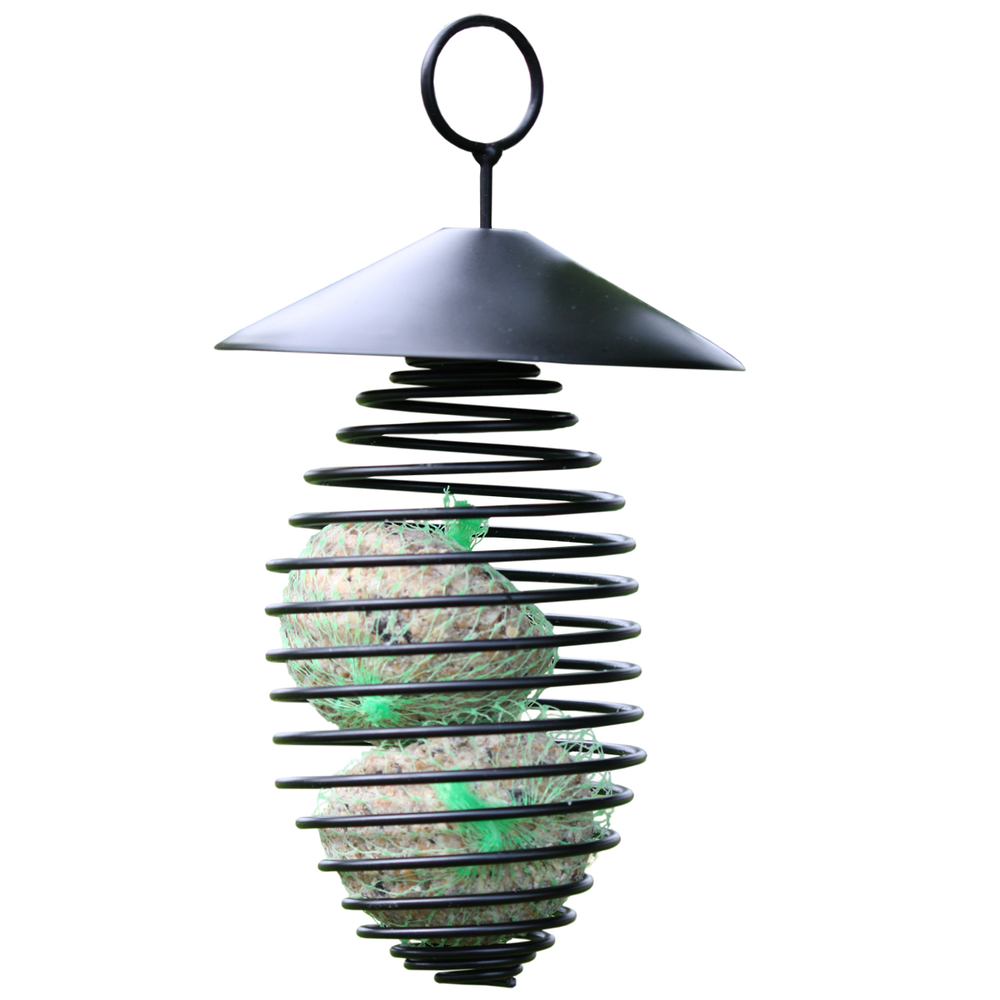 Futterfeder aus Metall für Meisenknödel HABAU GMBH Futterfeder aus Metall für Meisenknödel ca.Ø11,5xH23cm