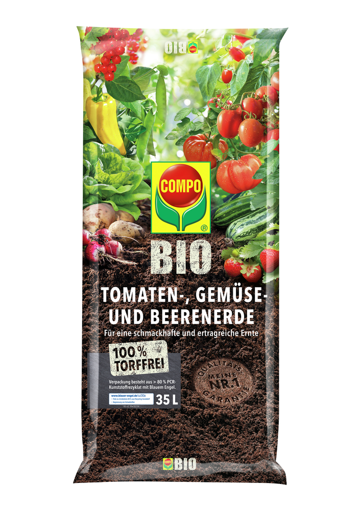 COMPO BIO Tomaten- Gemüse & Beerenerde, 35 Liter COMPO BIO Tomaten- Gemüse & Beerenerde, 35 Liter