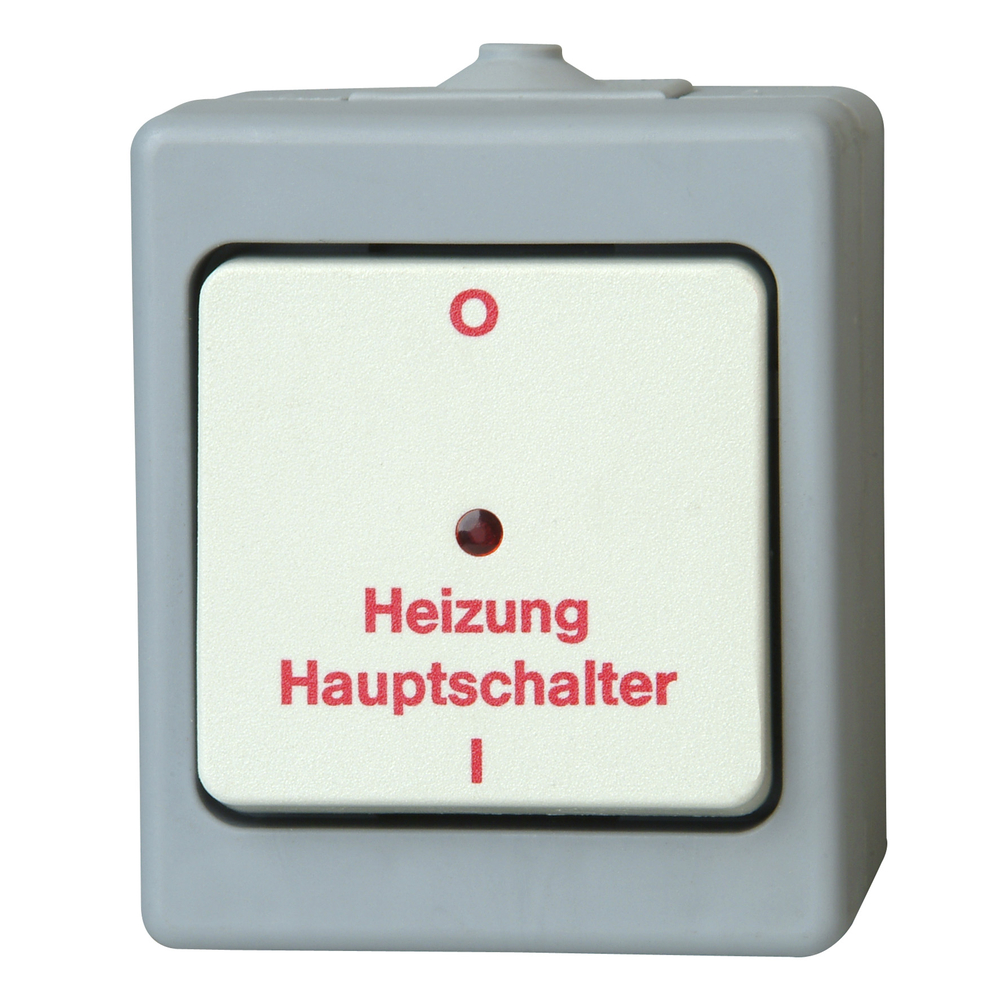 Heizungshauptschalter Standard beleucht. KOPP GMBH Heizungshauptschalter Standard beleucht. grau AP-Feuchtraum