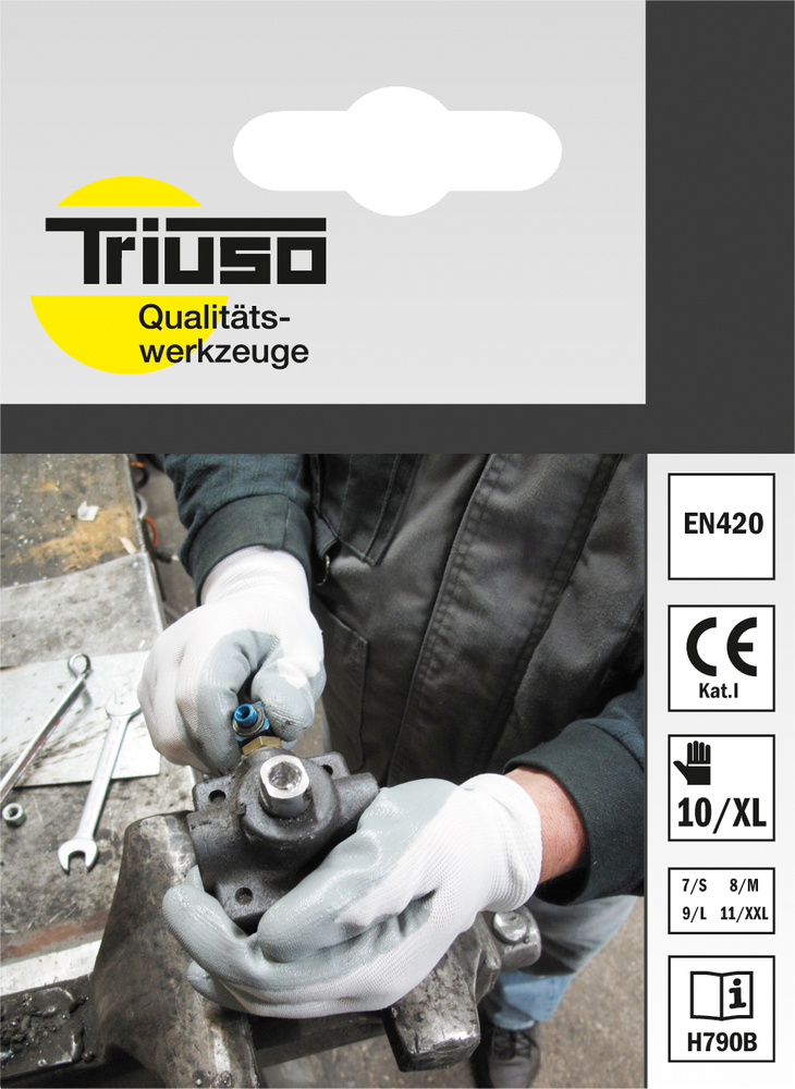 TRIUSO Nitril-Handschuh Gr.10 