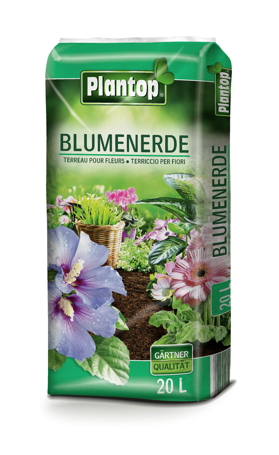 PLANTOP Blumenerde für Zimmer und Balkonpflanzen, 20 Liter
