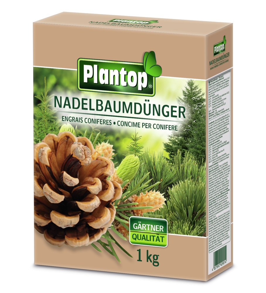 Plantop Nadelbaumdünger 1kg GREGOR ZIEGLER GMBH Plantop Nadelbaumdünger 1kg NPK 7+4+7 (+4) Faltschachtel