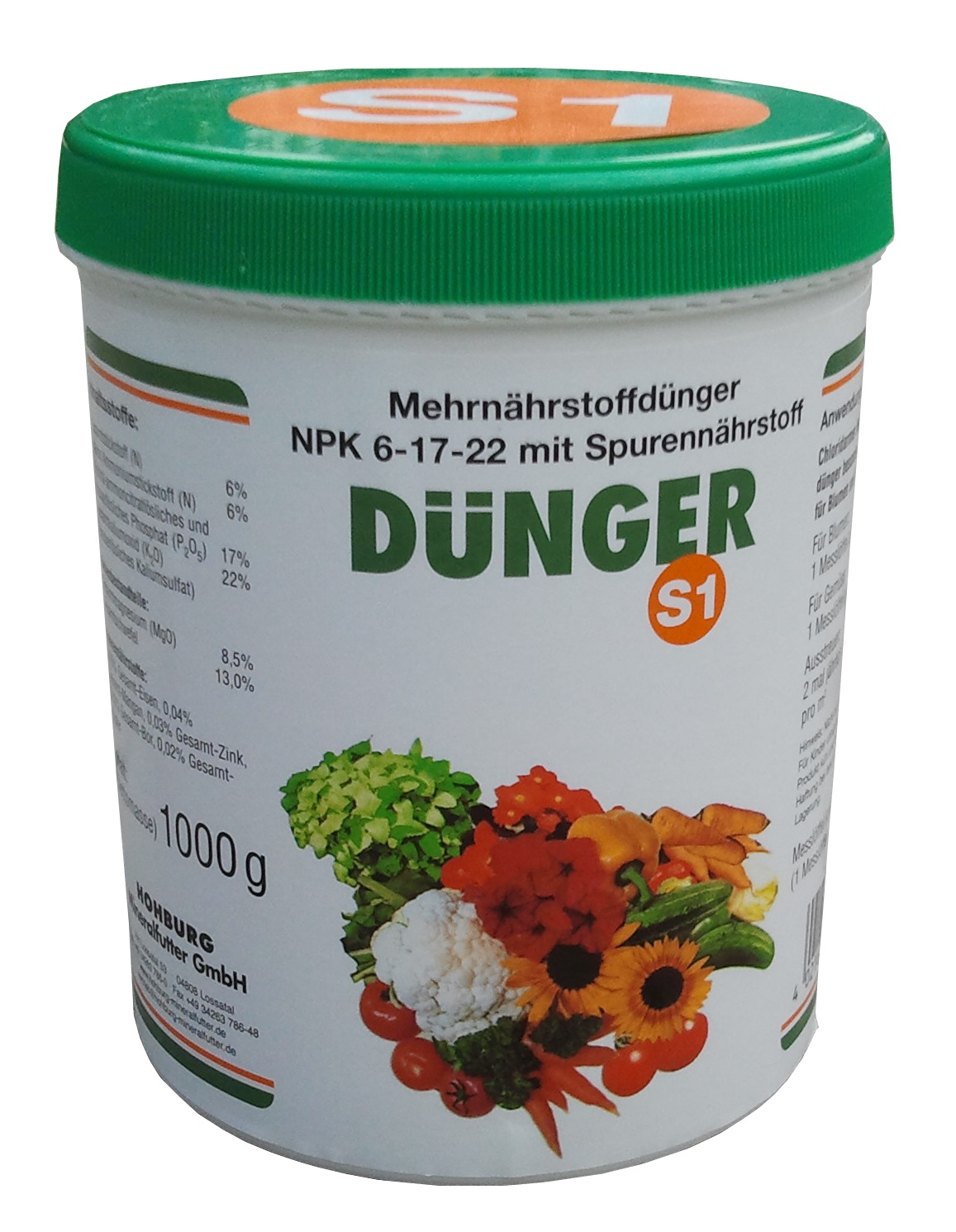 S1 Mehrnährstoffdünger für Blumen und Gemüse, 1kg