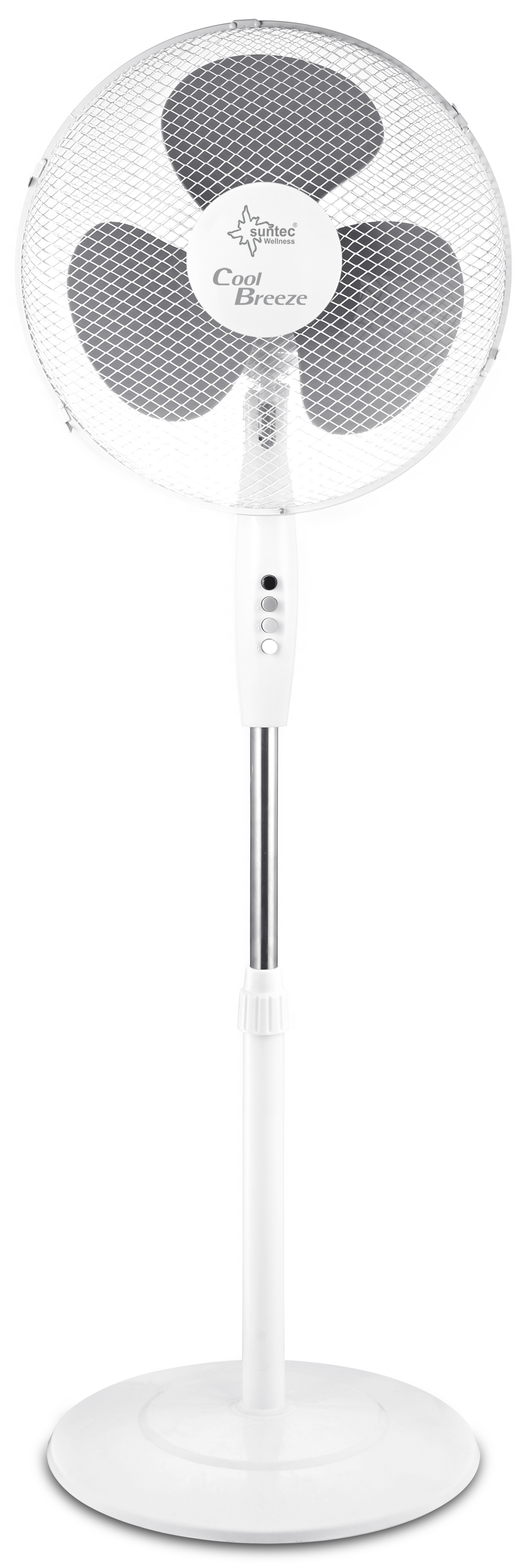 Standventilator 40cm 4.000 SV weiß/grau SUNTEC Standventilator 40cm 4.000 SV weiß/grau CoolBreeze 3 Stufen, Oszillation