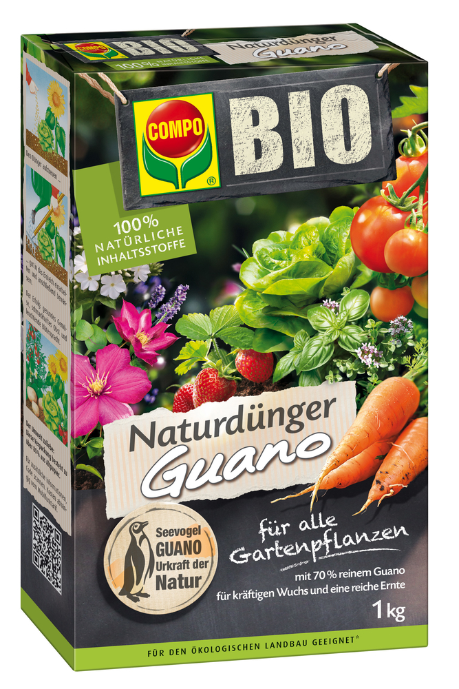 COMPO BIO Naturdünger mit Guano, 1 kg