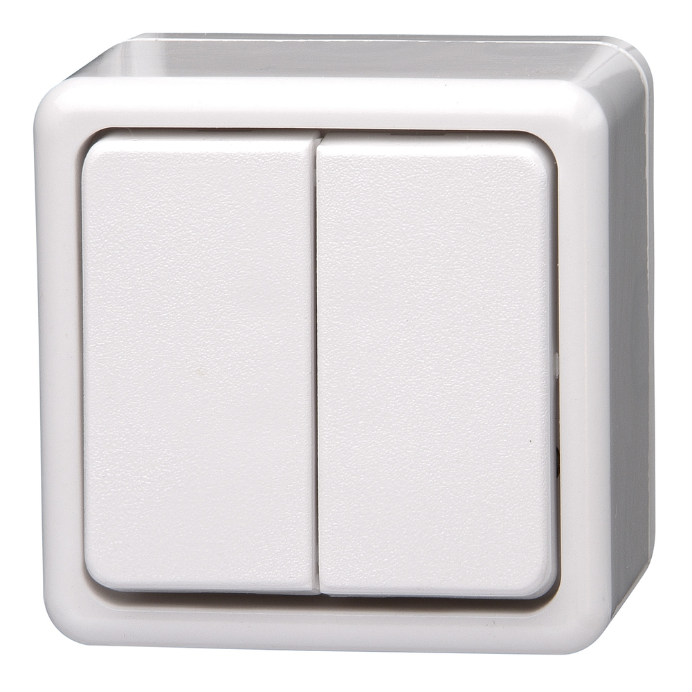 KOPP GMBH Serienschalter Aufputz 10A 250V arktis 