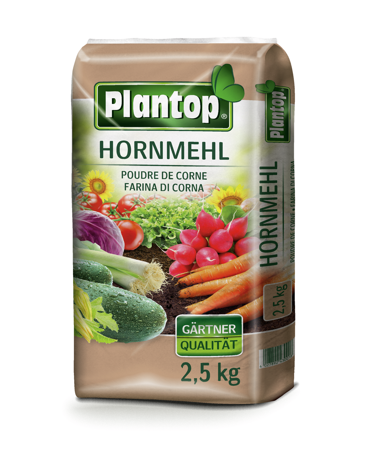 PLANTOP Hornmehl 2,5 kg organischer Stickstoffdünger 12% N