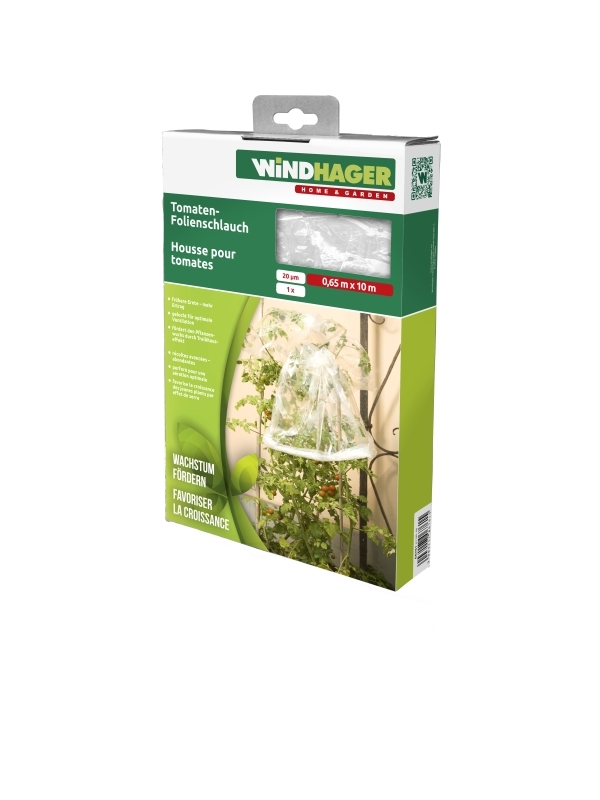 Windhager Tomaten Folienschlauch 10 x 0,65 m | transparent