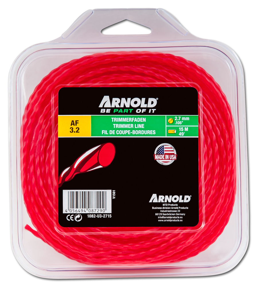 MTD PRODUCTS AG - WOLF GARTEN Trimmerfaden rund gedreht rot 2,0mm 
