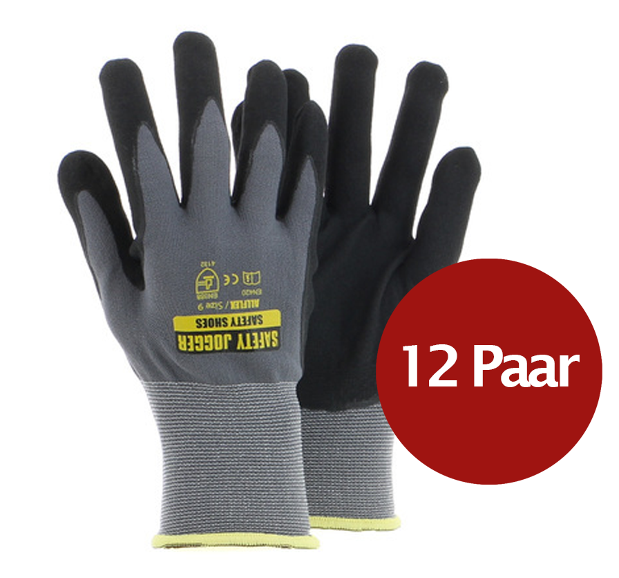 Handschuhe Allflex 12er Pack, Größe: 9, Polyester-Nitril