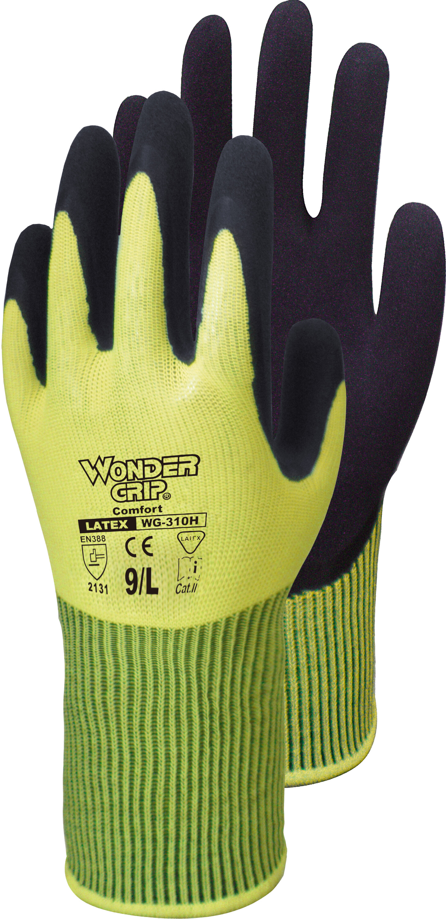 Leibwächter Handschuhe Wonder Grip "Comfort", gelb,  Größe: 10