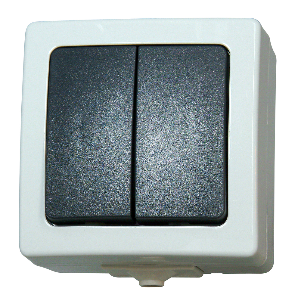 KOPP GMBH Serienschalter Nautic AP-FR hellgrau 