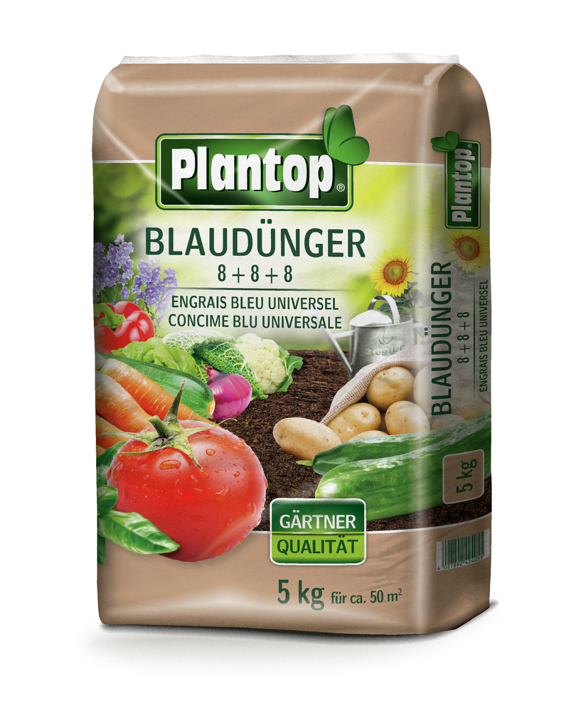 Plantop Blaudünger Universal 5kg GREGOR ZIEGLER GMBH Plantop Blaudünger Universal 5kg NPK 8+8+8 PE-Beutel