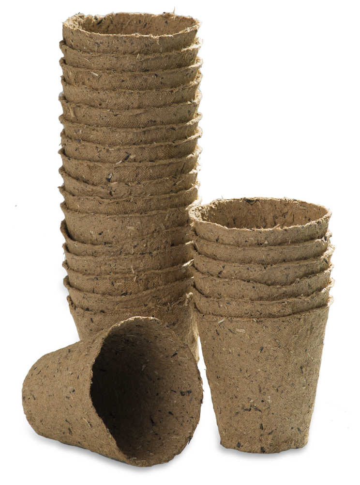 Windhager Anzucht-Töpfe 8cm rund, 16 Stück