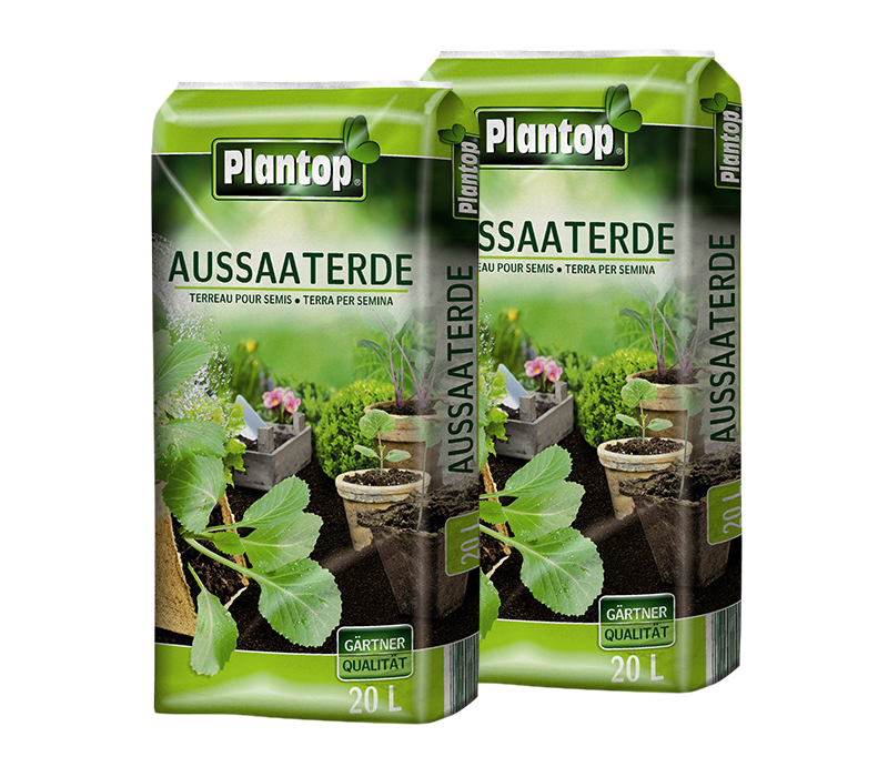 PLANTOP Aussaaterde 2 x 20 Liter Anzuchterde, 40 Liter