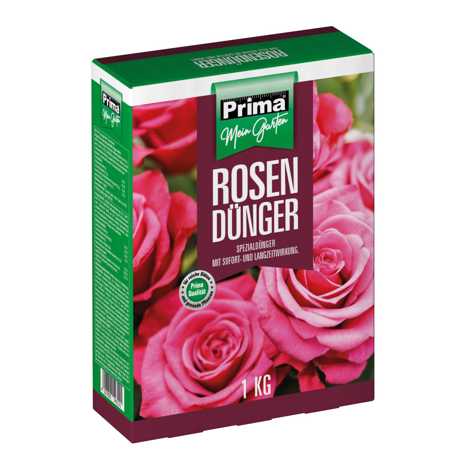 PRIMA Rosendünger NPK 6+6+8 (+2), 1kg