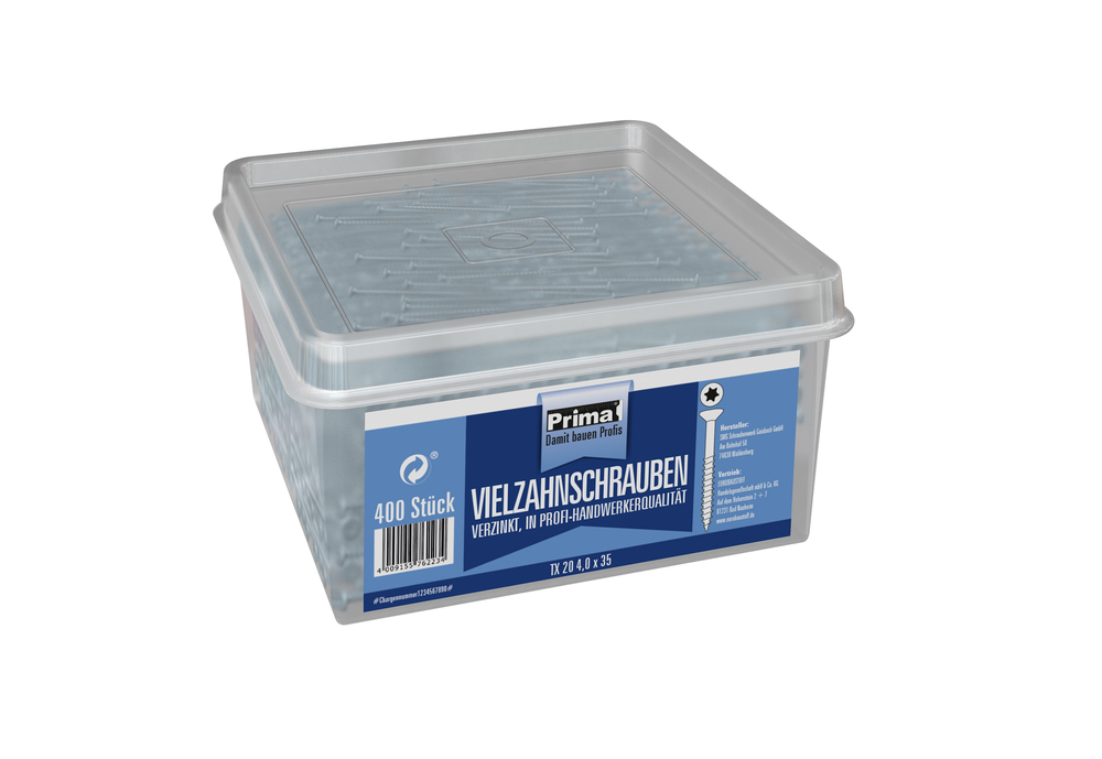 Prima Universalschr. vz TX20 4,0x35 mm SWG SCHRAUBENWERK GMBH WALDENBURG Prima Universalschr. vz TX20 4,0x35 mm (400 Stück) PRO