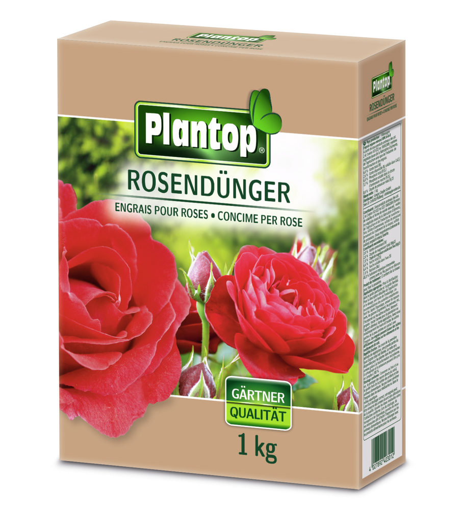 Plantop Rosendünger 1kg GREGOR ZIEGLER GMBH Plantop Rosendünger 1kg NPK 6+6+8 (+2) Faltschachtel