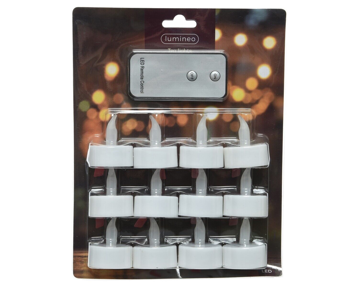  Kaemingk LED Teelicht mit Fernbedienung, 12 Stück 