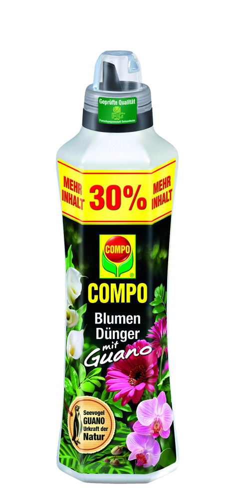 COMPO COMPO Blumendünger mit Guano 1,3l Compo EREG