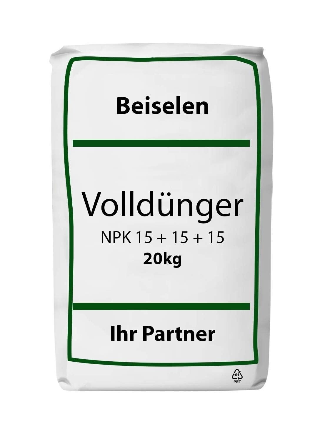 BEISELEN NPK 15-15-15 (+S) Dünger, 20 kg  