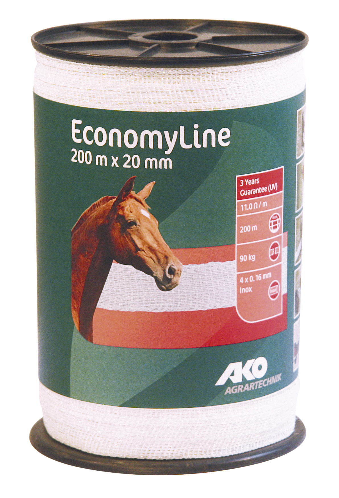 Breitband 200m,20mm,weiß 4x0,16Niro ALBERT KERBL GMBH Breitband 200m,20mm,weiß 4x0,16Niro