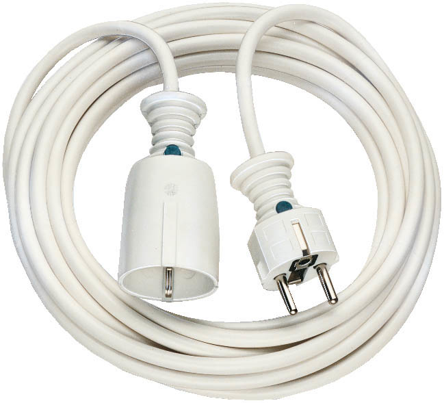 BRENNENSTUHL Verlängerungskabel H05VV F 3G1,5 weiß 5m 