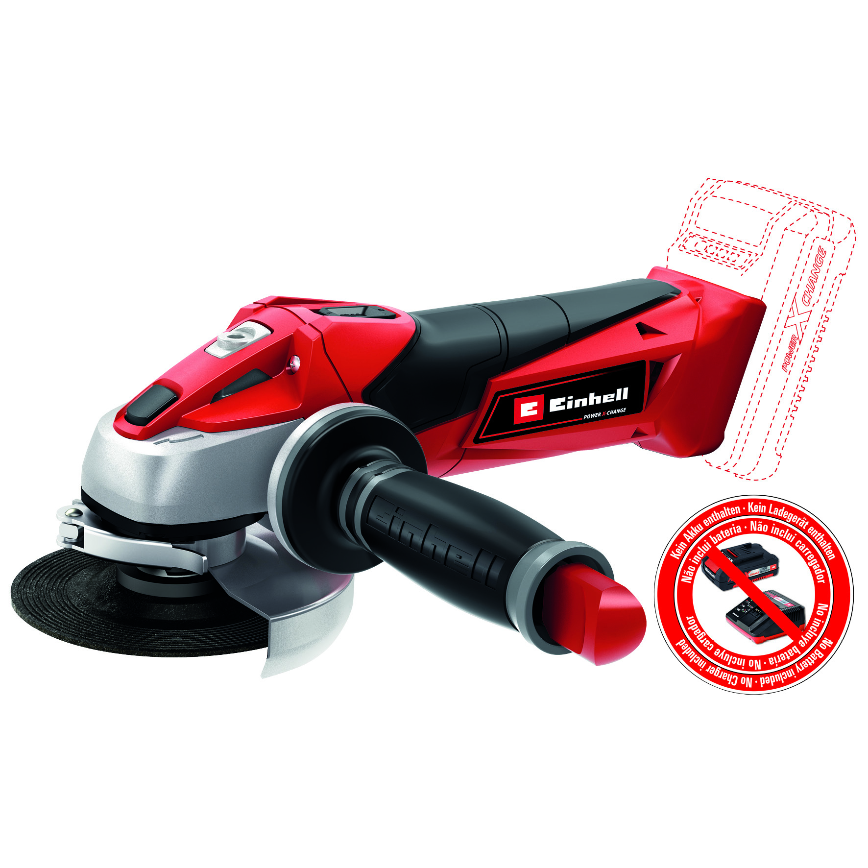 EINHELL Akku-Winkelschleifer TE-AG 18 Li Solo