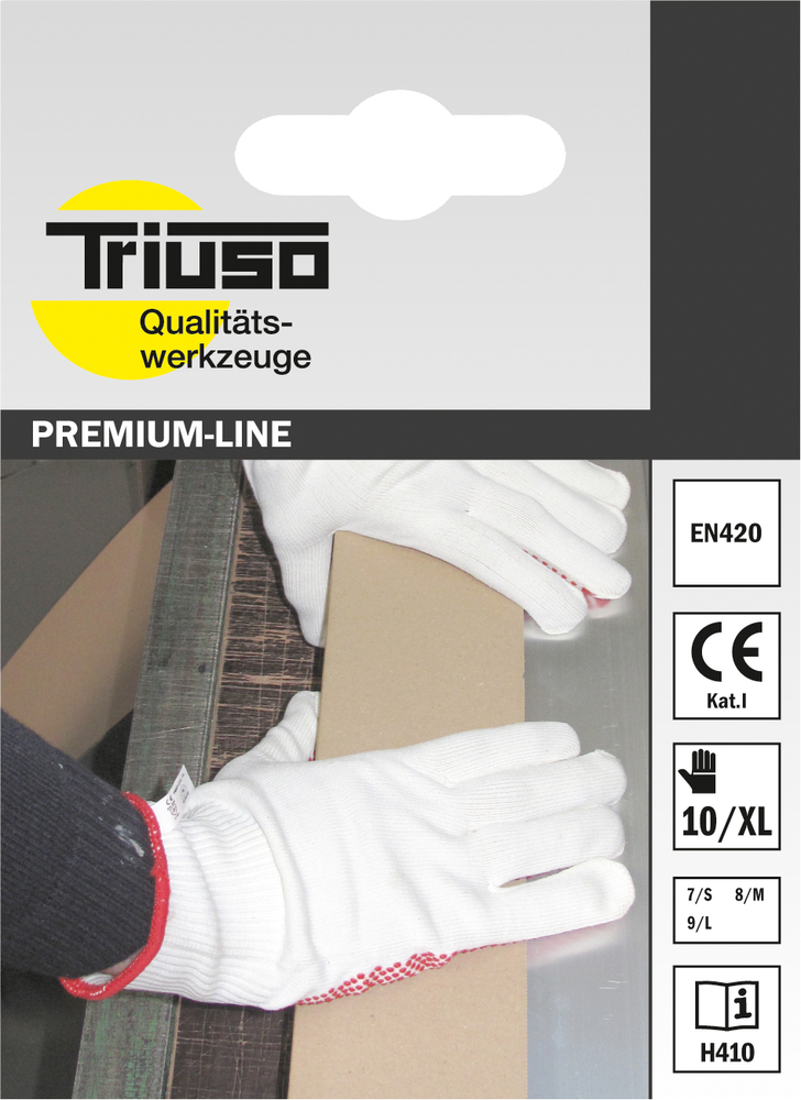 TRIUSO Feinstrickhandschuhe mit Noppen Gr. 9 