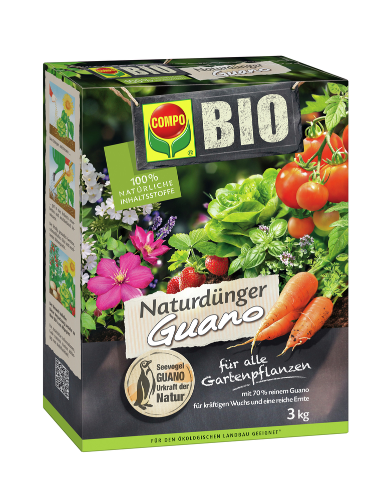 COMPO BIO NaturDünger Guano 3kg COMPO COMPO BIO NaturDünger Guano 3kg Compo EREG