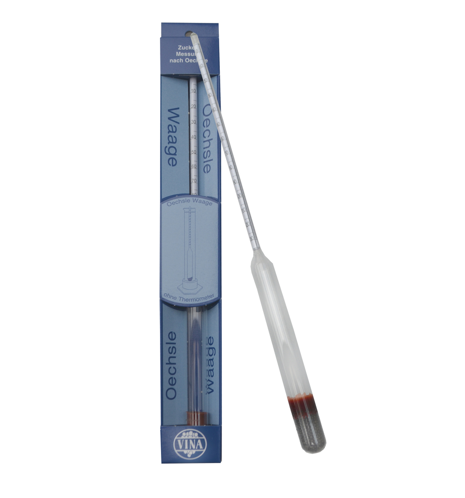 HEFEREINZUCHT SCHLAG GMBH Oechslewaage o. Thermometer, 0-130°Oe 