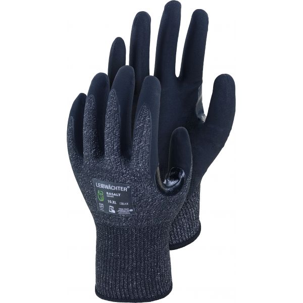 Leibwächter Handschuhe Nitril verstärkt, Touch-Funktion, Größe: 9
