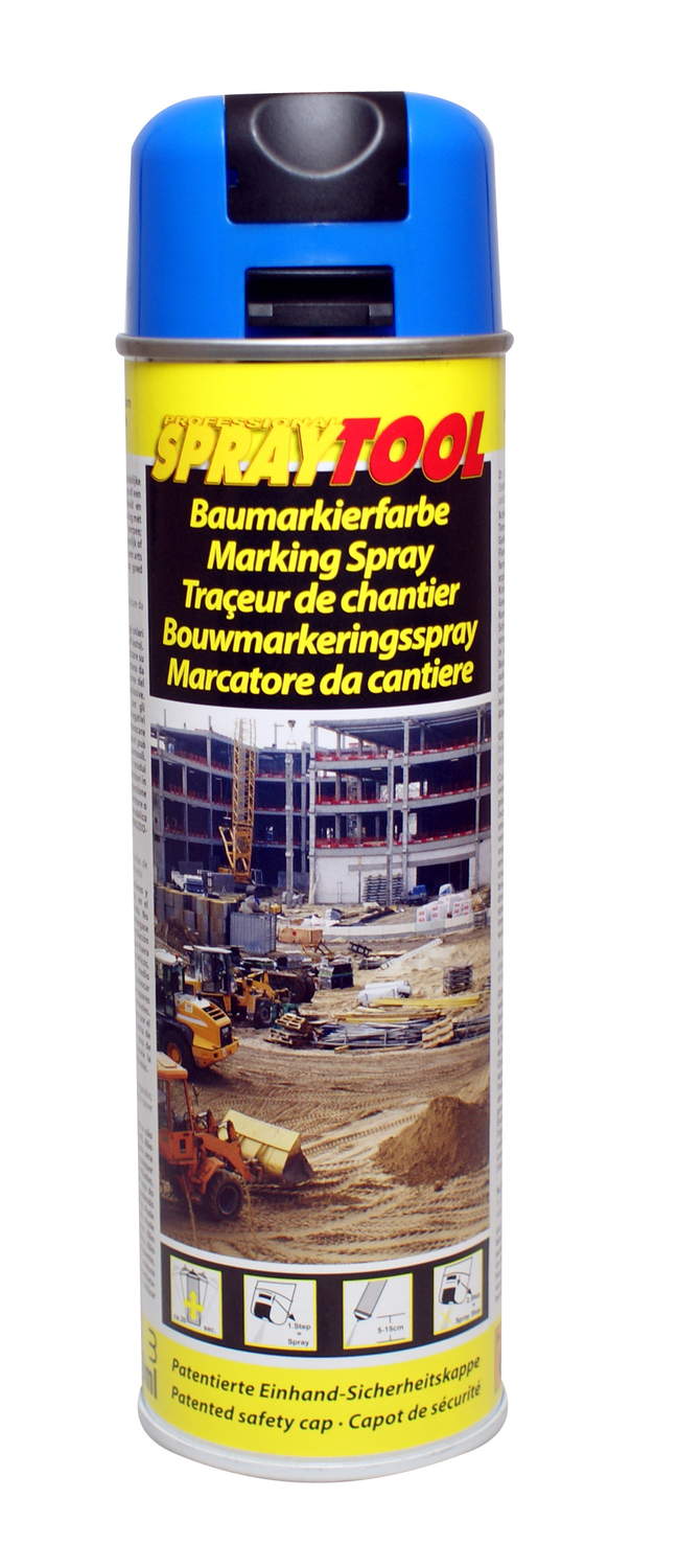 Markierspray Neonblau 500 ml Markierfarbe, Forstfarbe